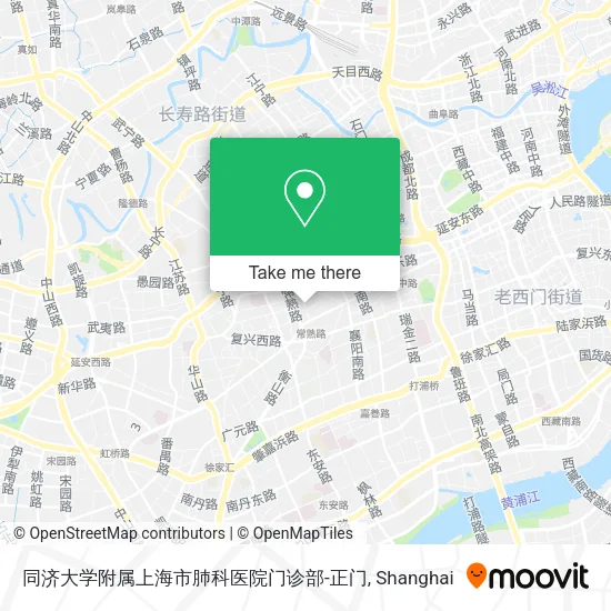同济大学附属上海市肺科医院门诊部-正门 map