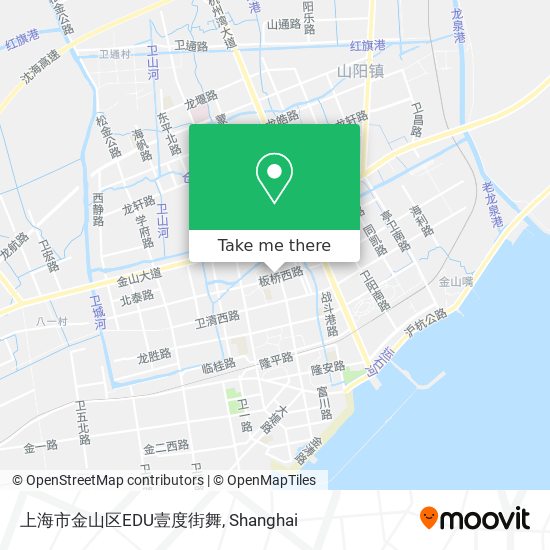 上海市金山区EDU壹度街舞 map