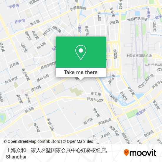 上海众和一家人名墅国家会展中心虹桥枢纽店 map