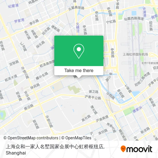 上海众和一家人名墅国家会展中心虹桥枢纽店 map