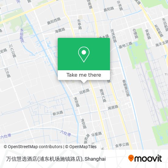 万信慧选酒店(浦东机场施镇路店) map