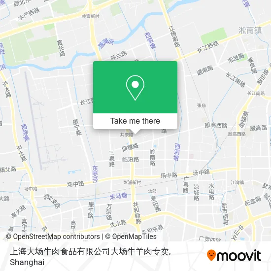 上海大场牛肉食品有限公司大场牛羊肉专卖 map