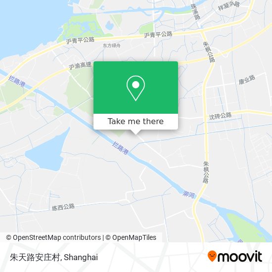 朱天路安庄村 map