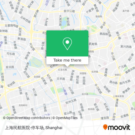 上海民航医院-停车场 map