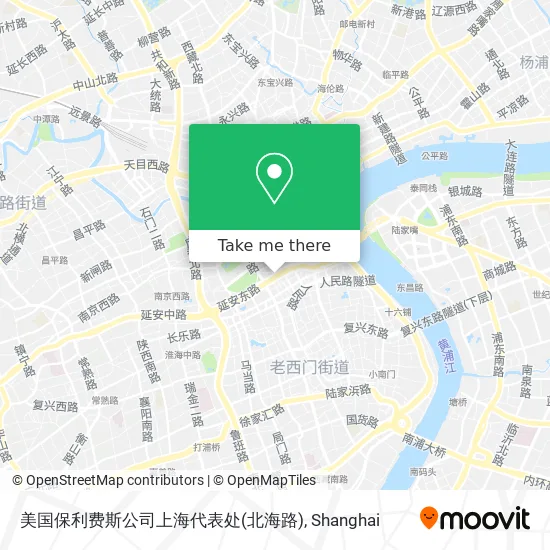 美国保利费斯公司上海代表处(北海路) map