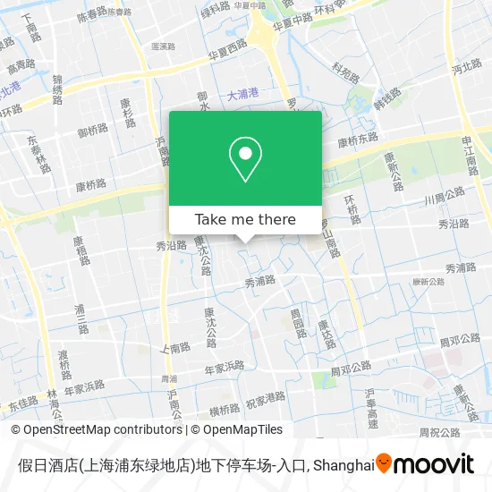 假日酒店(上海浦东绿地店)地下停车场-入口 map