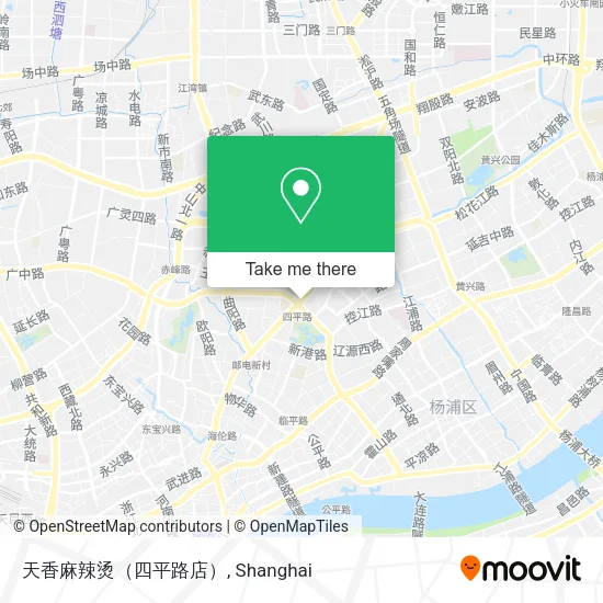 天香麻辣烫（四平路店） map