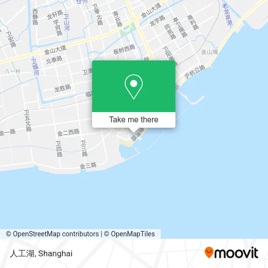 人工湖 map