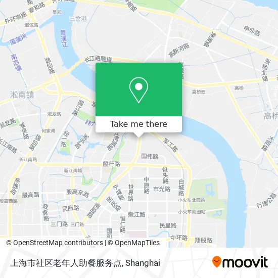 上海市社区老年人助餐服务点 map