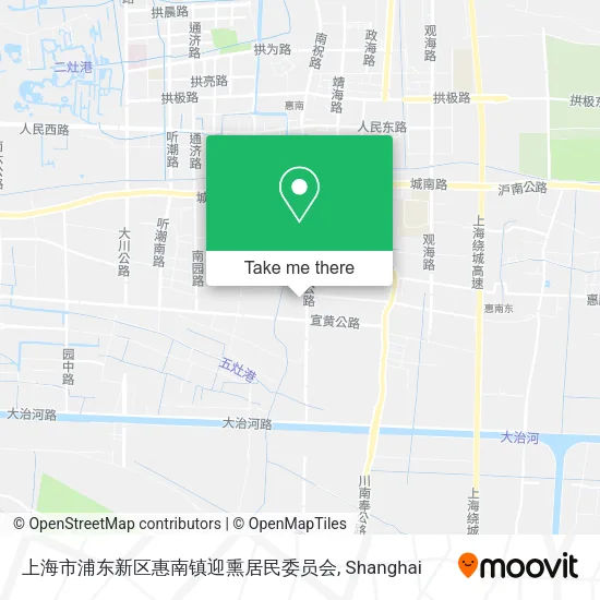 上海市浦东新区惠南镇迎熏居民委员会 map