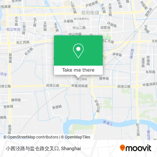 小茜泾路与盐仓路交叉口 map