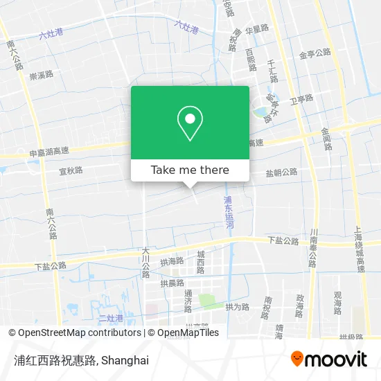 浦红西路祝惠路 map