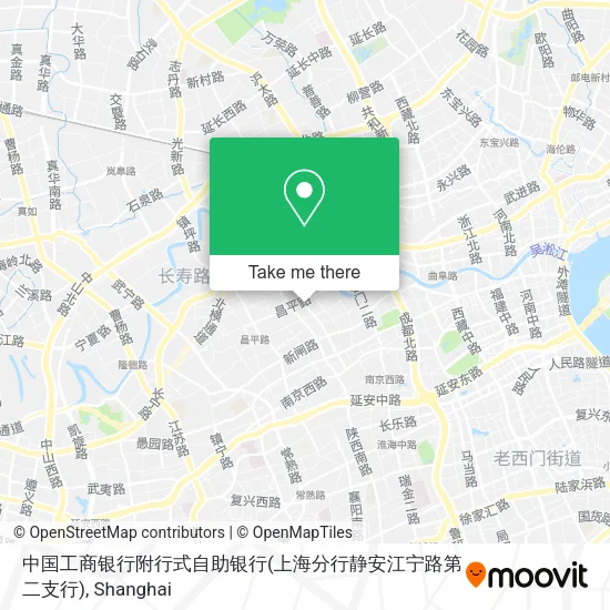 中国工商银行附行式自助银行(上海分行静安江宁路第二支行) map