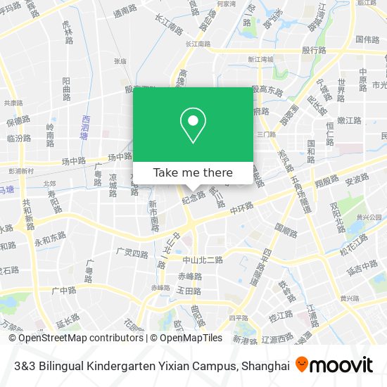 3&3 Bilingual Kindergarten Yixian Campus map