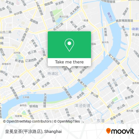 皇冕皇茶(平凉路店) map