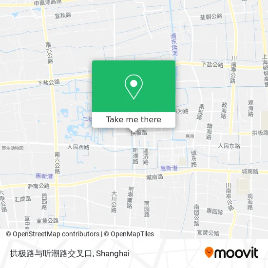 拱极路与听潮路交叉口 map