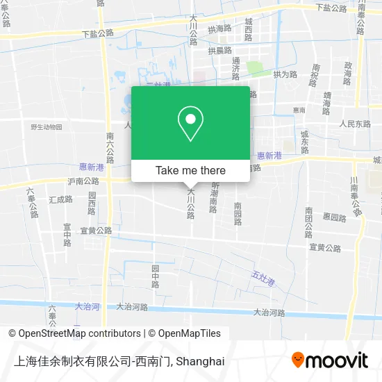 上海佳余制衣有限公司-西南门 map
