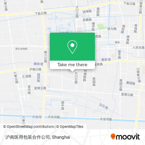 沪南医用包装合作公司 map