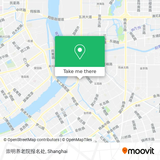 崇明养老院报名处 map