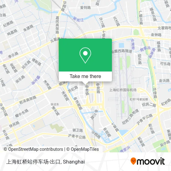 上海虹桥站停车场-出口 map