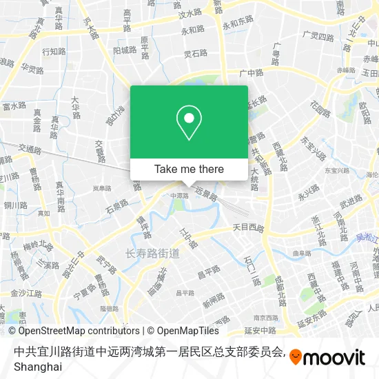 中共宜川路街道中远两湾城第一居民区总支部委员会 map