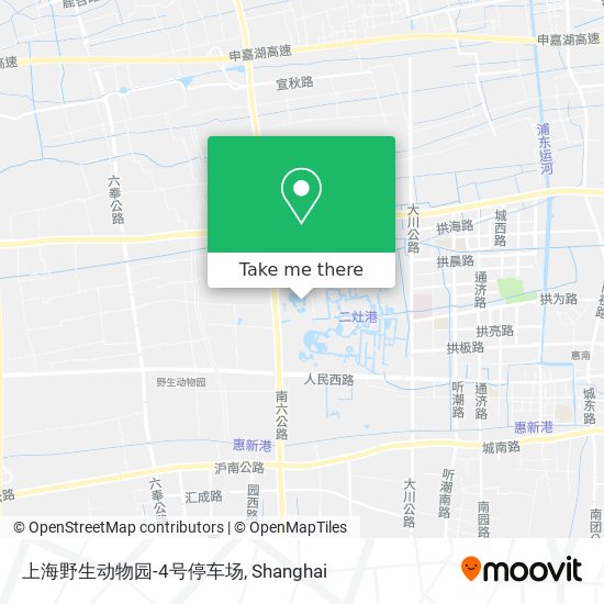 上海野生动物园-4号停车场 map