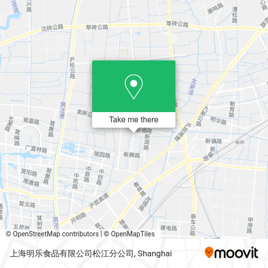 上海明乐食品有限公司松江分公司 map
