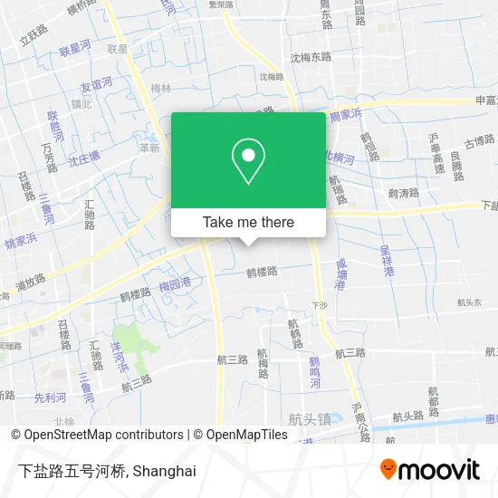 下盐路五号河桥 map