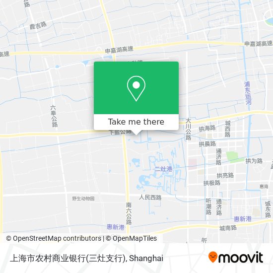 上海市农村商业银行(三灶支行) map