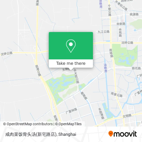 咸肉菜饭骨头汤(新宅路店) map