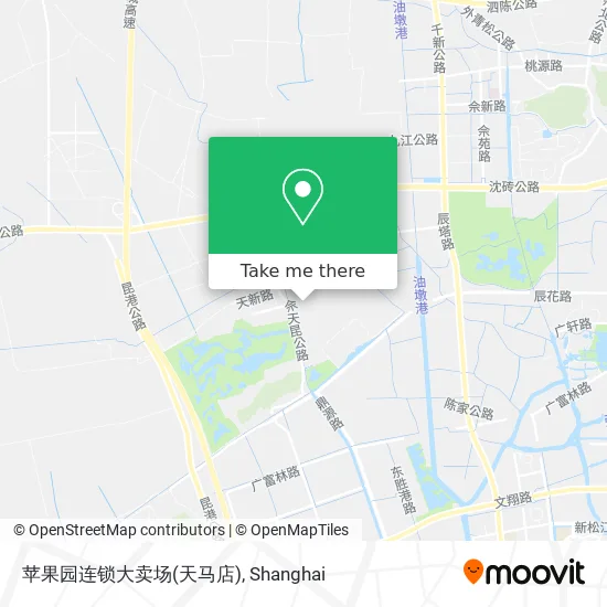苹果园连锁大卖场(天马店) map