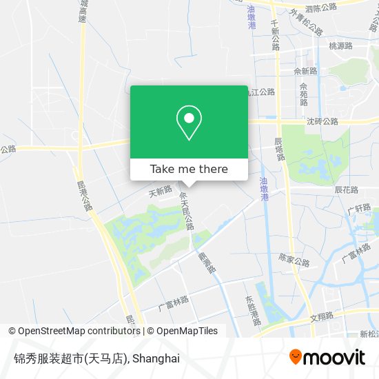 锦秀服装超市(天马店) map