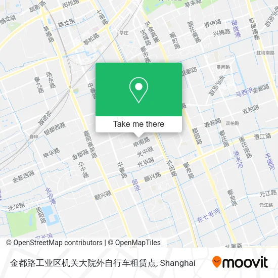 金都路工业区机关大院外自行车租赁点 map