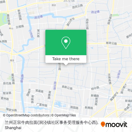 兰州正宗牛肉拉面(洞泾镇社区事务受理服务中心西) map