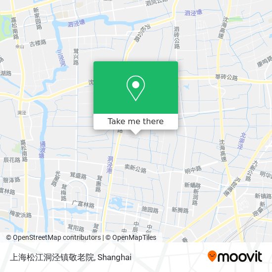 上海松江洞泾镇敬老院 map