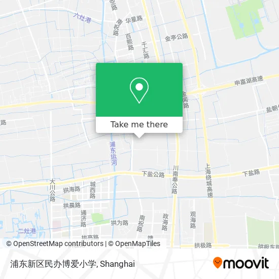 浦东新区民办博爱小学 map