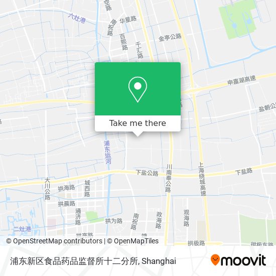 浦东新区食品药品监督所十二分所 map