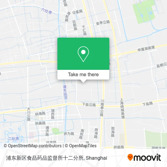 浦东新区食品药品监督所十二分所 map