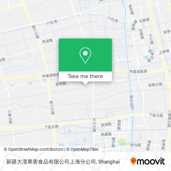 新疆大漠果香食品有限公司上海分公司 map