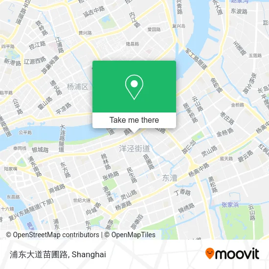 浦东大道苗圃路 map