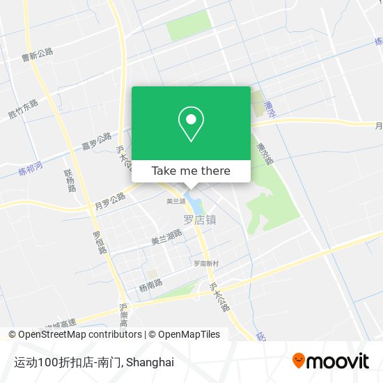 运动100折扣店-南门 map