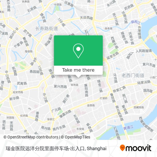 瑞金医院远洋分院里面停车场-出入口 map