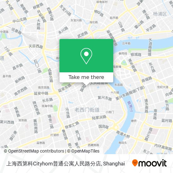 上海西第科Cityhom普通公寓人民路分店 map