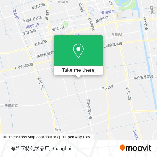 上海希亚特化学品厂 map