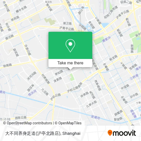 大不同养身足道(沪亭北路店) map