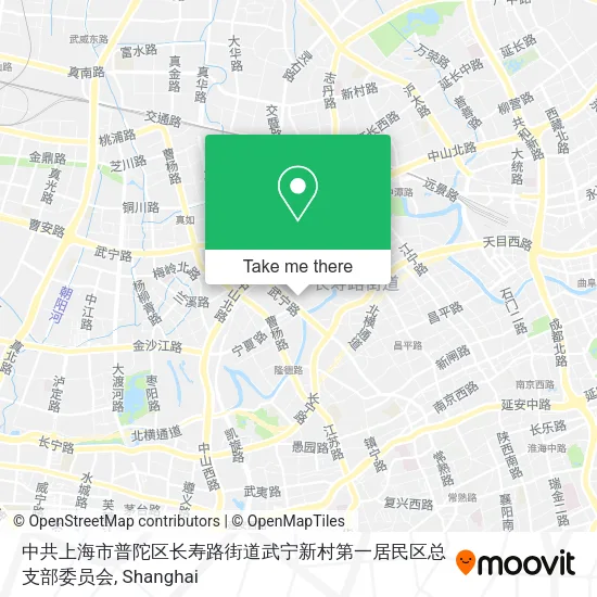 中共上海市普陀区长寿路街道武宁新村第一居民区总支部委员会 map