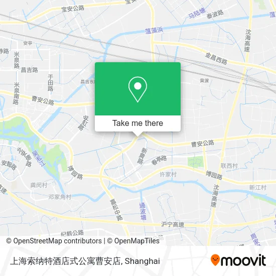 上海索纳特酒店式公寓曹安店 map