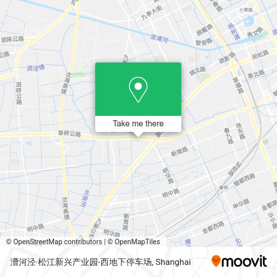 漕河泾·松江新兴产业园-西地下停车场 map