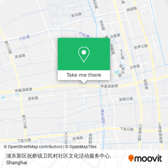 浦东新区祝桥镇卫民村社区文化活动服务中心 map
