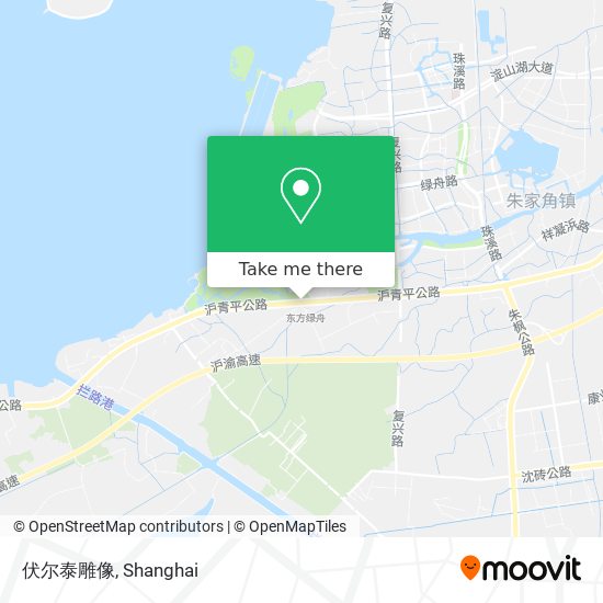 伏尔泰雕像 map